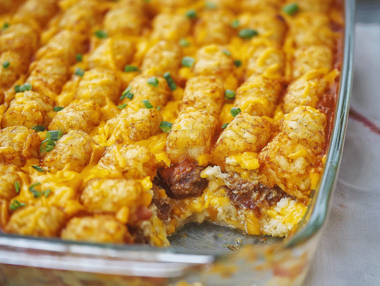 Dairy Free Gluten Free Tater Tot Casserole