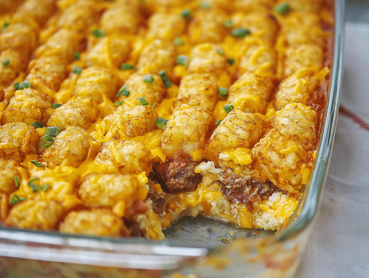 Dairy Free Gluten Free Tater Tot Casserole
