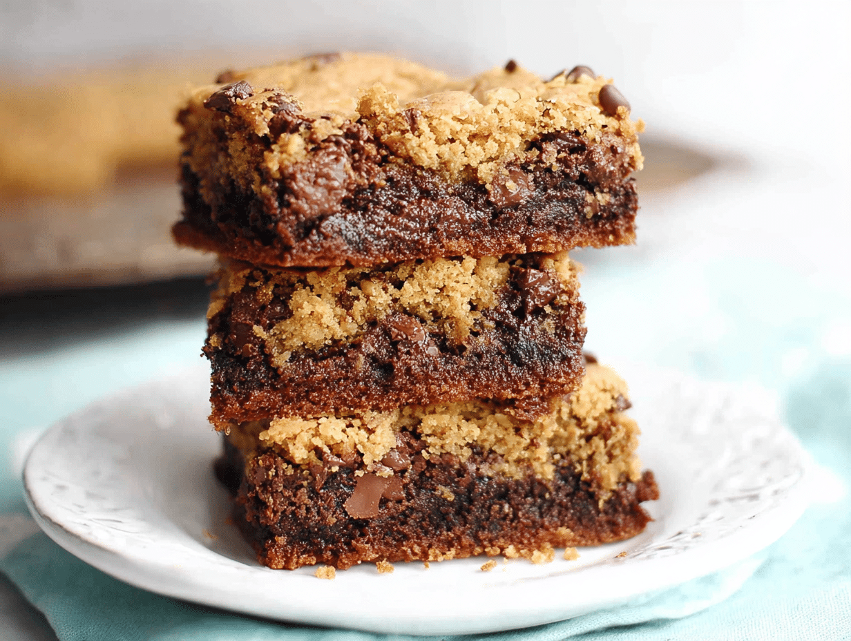 Double Layer Vegan Brookies