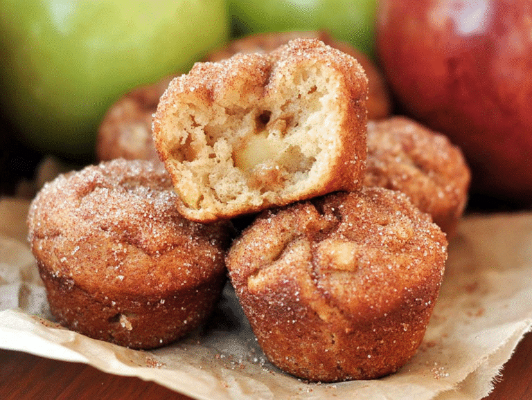 Easy Vegan Gluten Free Mini Apple Muffins
