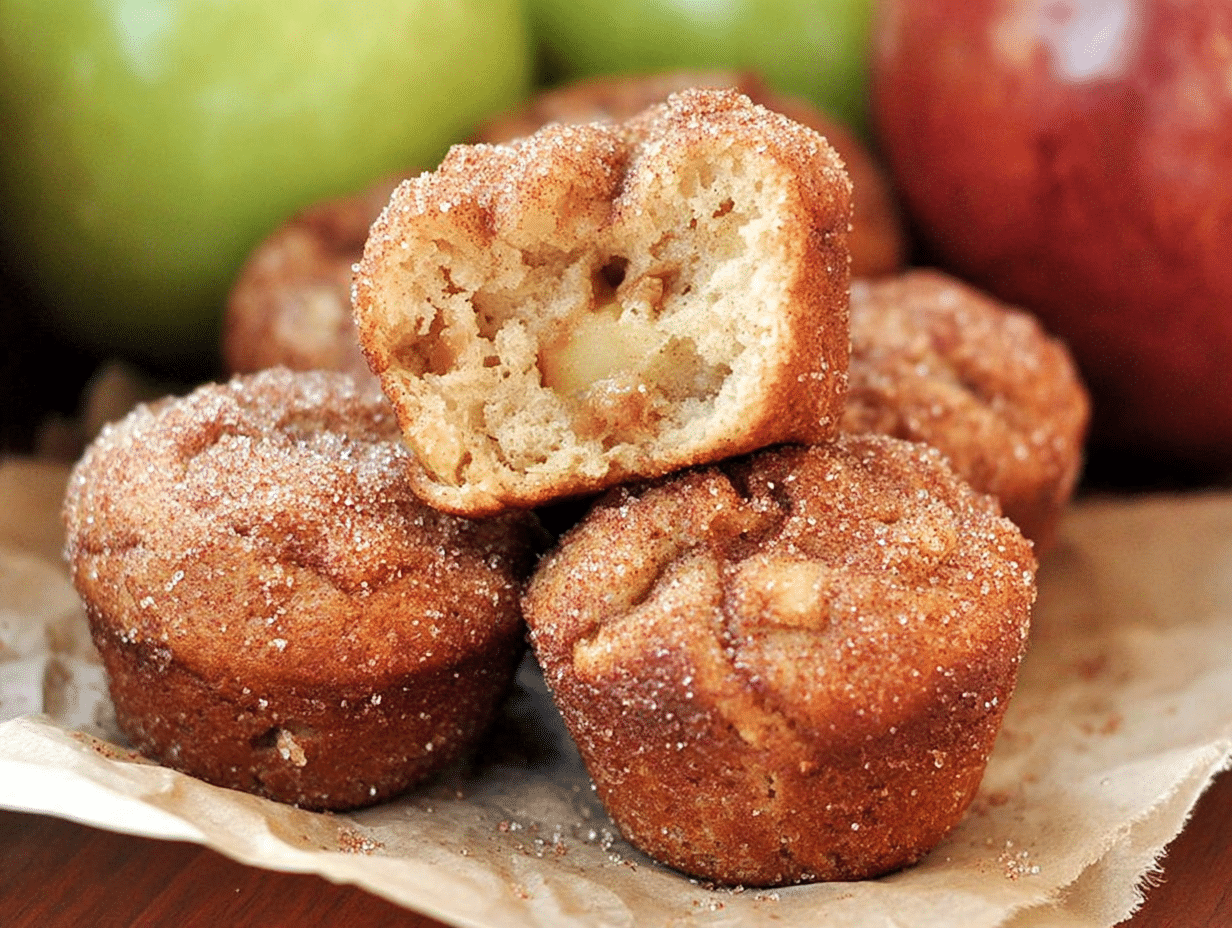Easy Vegan Gluten Free Mini Apple Muffins