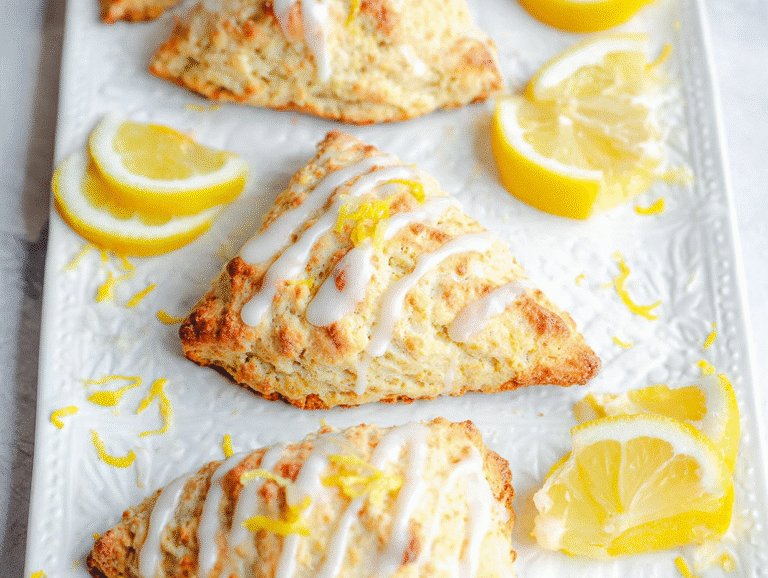 Easy and Fluffy Lemon Scones