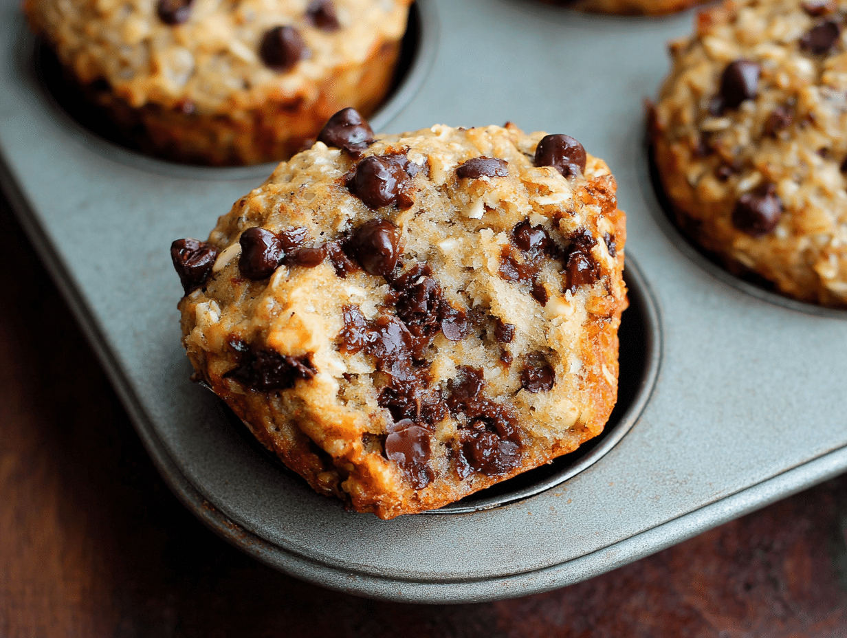 Fearless 3-Day Oatmeal Chocolate Chip Breakfast Muffins