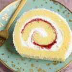 Flourless Vanilla Swiss Roll Cake