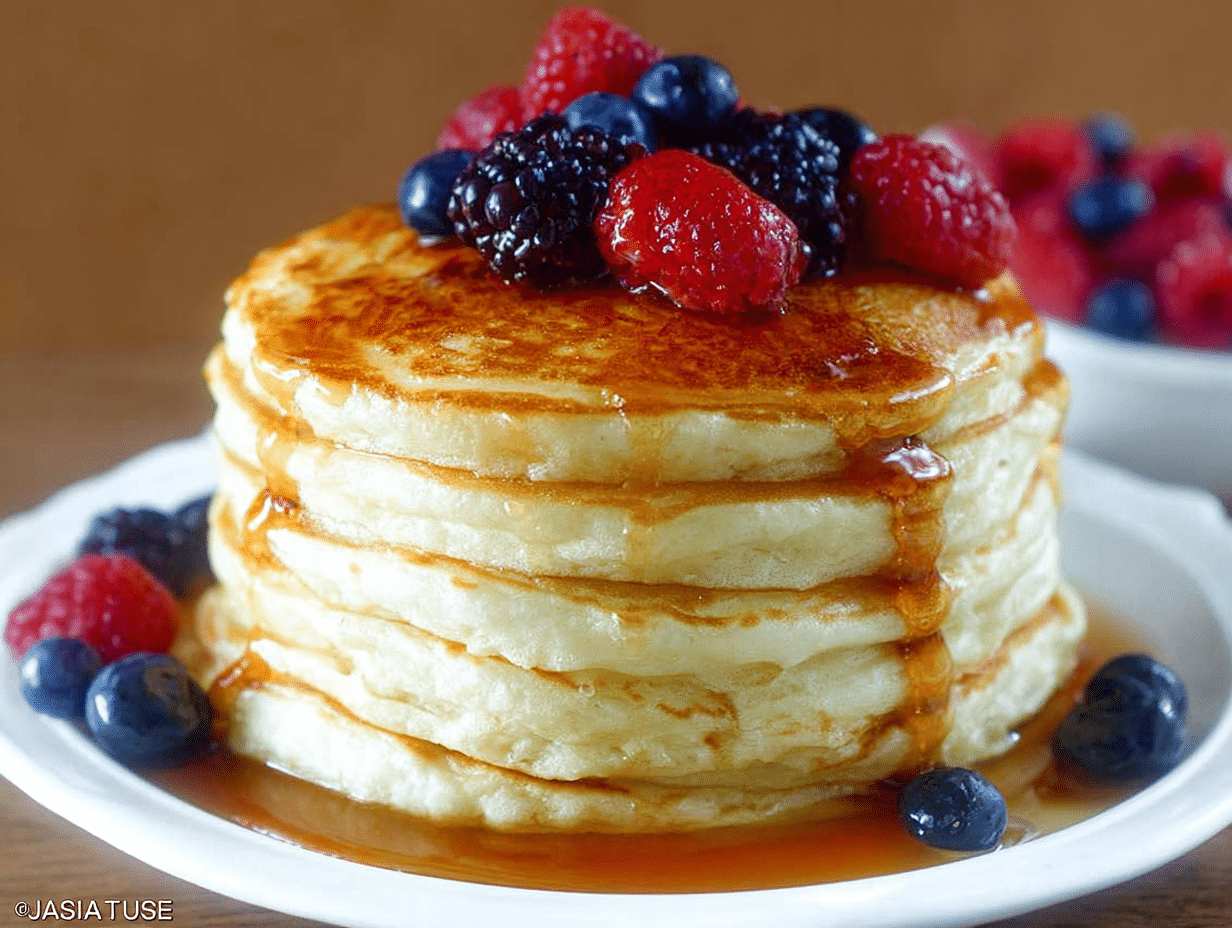 Fluffy Greek Yogurt Pancakes