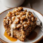 Gingerbread Baked Oatmeal with Walnut Streusel