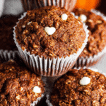 Gingerbread Oat Flour Muffins with Pumpkin