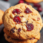 Gluten-Free Almond Flour Cookies with Cranberries and Maple Syrup