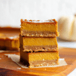 Gluten Free Egg Free Pumpkin Pie Bars