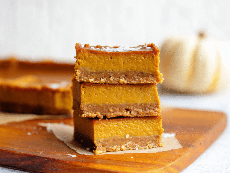 Gluten Free Egg Free Pumpkin Pie Bars