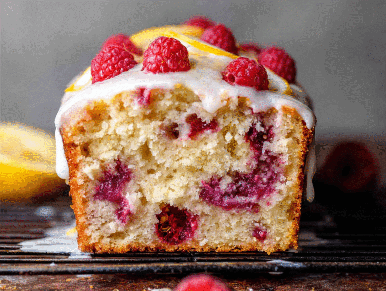 Gluten-Free Lemon and Raspberry Loaf Cake