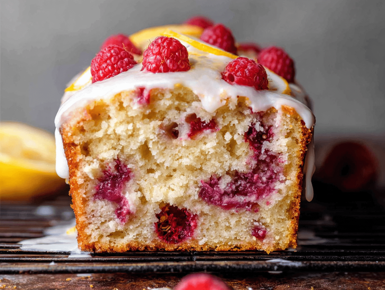 Gluten-Free Lemon and Raspberry Loaf Cake