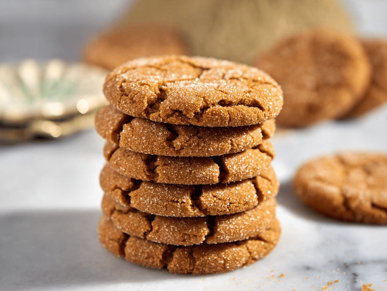 Gluten-Free Molasses Crinkle Cookies