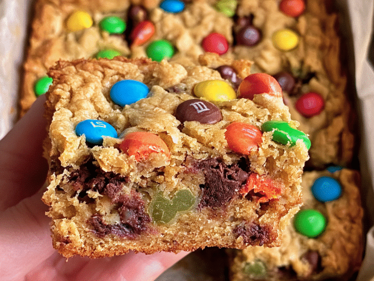 Gluten-Free Monster Cookie Bars