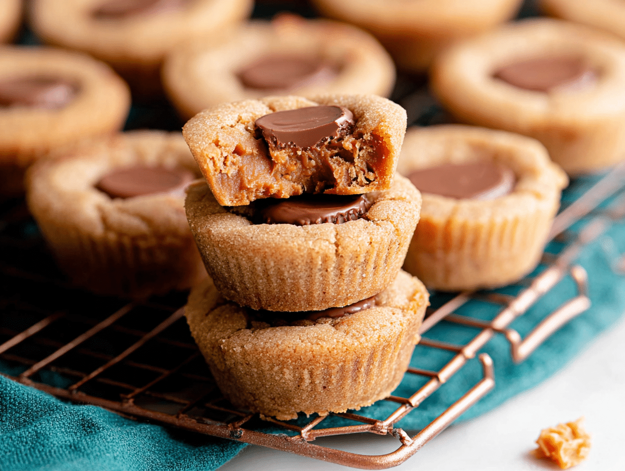 Gluten Free Peanut Butter Cup Cookies