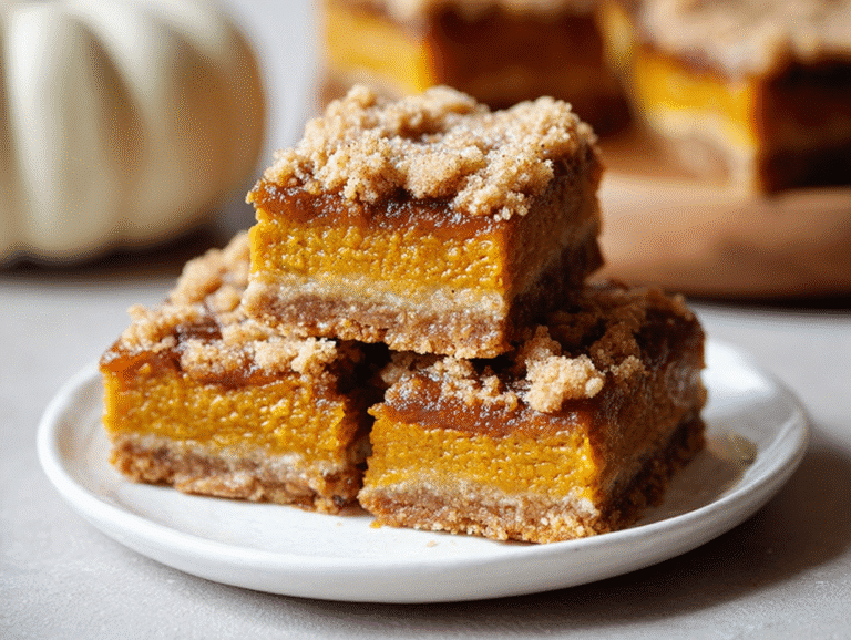 Gluten-Free Pumpkin Pie Bars