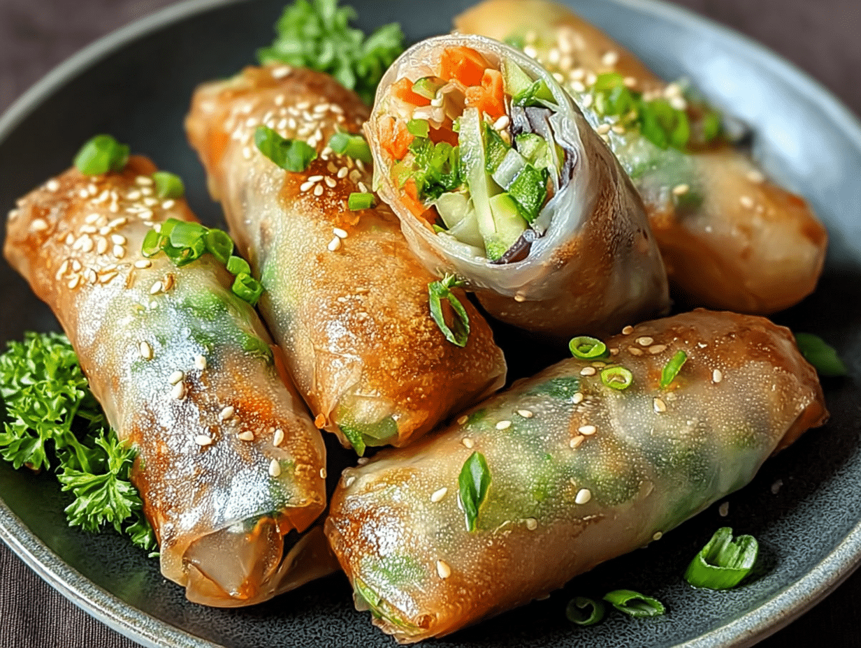 Gluten Free Vegetable Spring Rolls Recipe low FODMAP