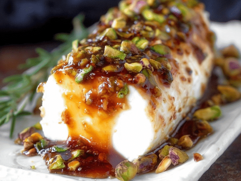 Goat Cheese Appetizer with Honey, Fig & Pistachios