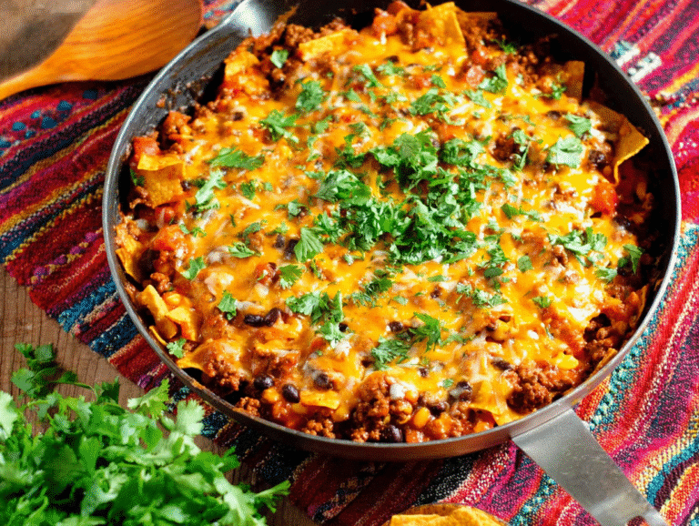 Ground Beef Enchilada Skillet