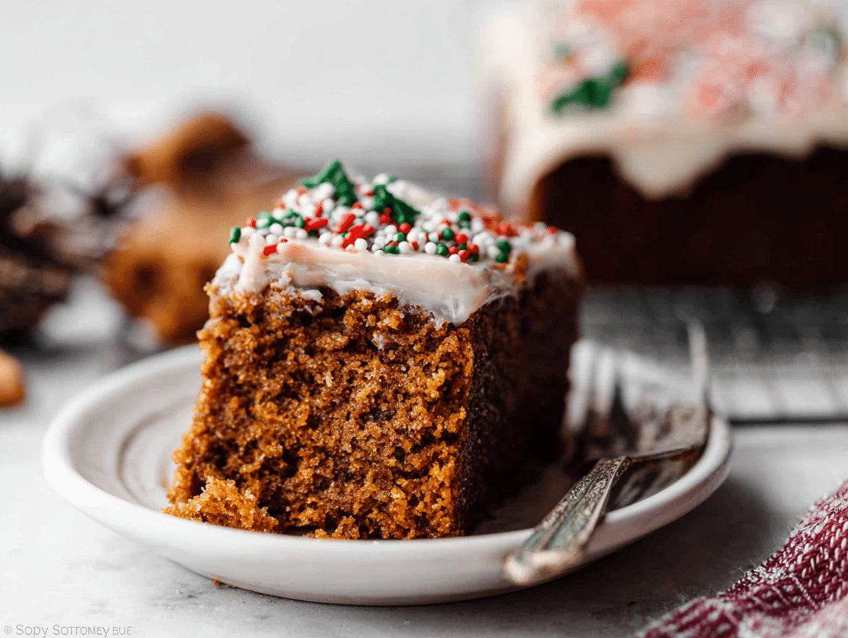 Guilt-Free Healthy Gingerbread Cake Recipe