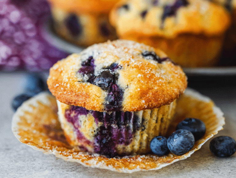 Healthy Anti-Inflammatory Blueberry Muffins