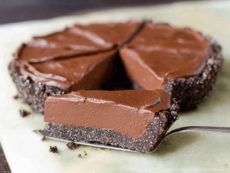 Healthy Avocado Chocolate Pie