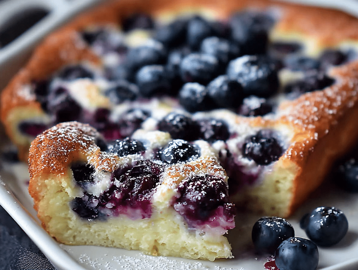 Healthy Berry Cottage Cheese Breakfast Bake