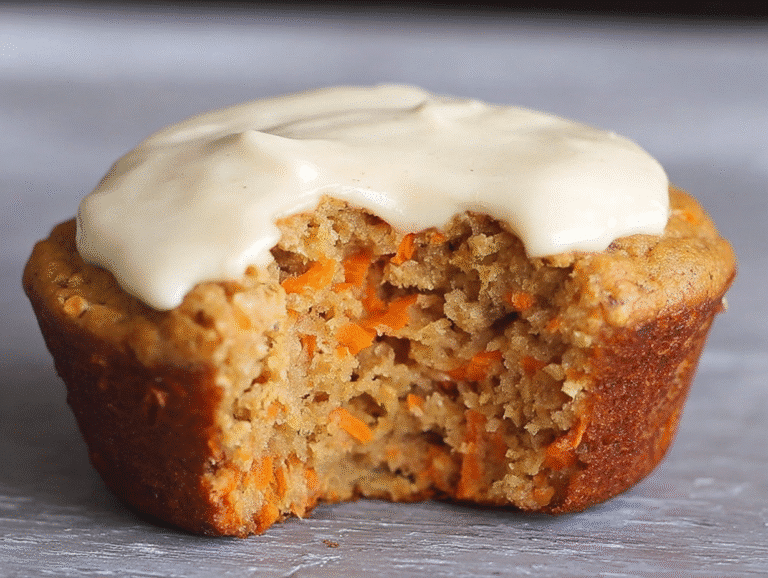 Healthy Carrot Cake Muffins