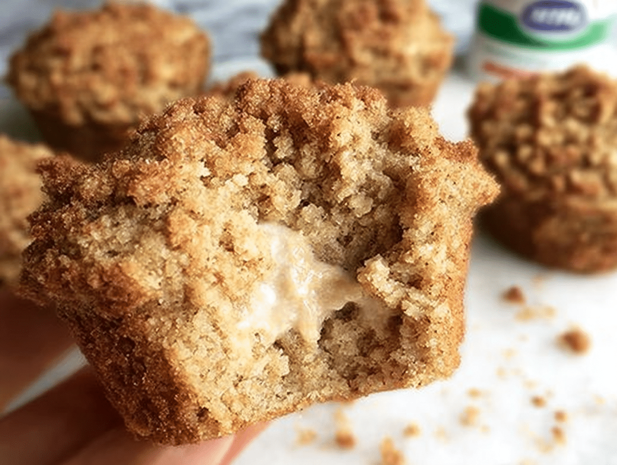 Healthy Coffee Cake Greek Yogurt Muffins