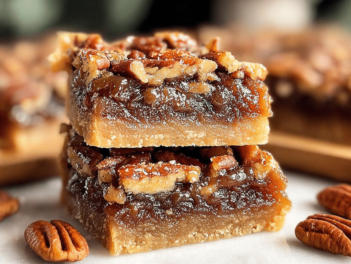 Healthy Gluten-Free Pecan Pie Bars