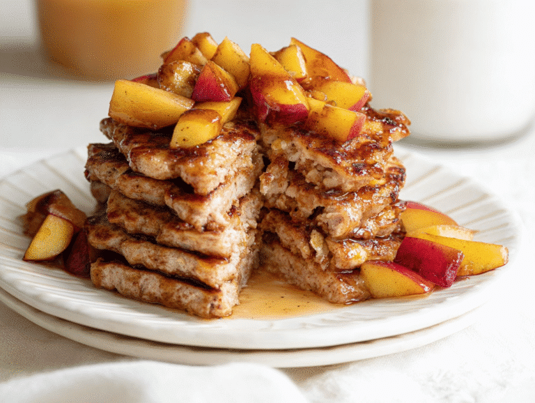 Healthy Oatmeal Apple Pancakes