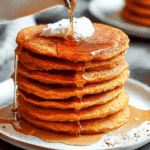 Healthy gluten-free, dairy-free and refined sugar-free Sweet Potato Pancakes