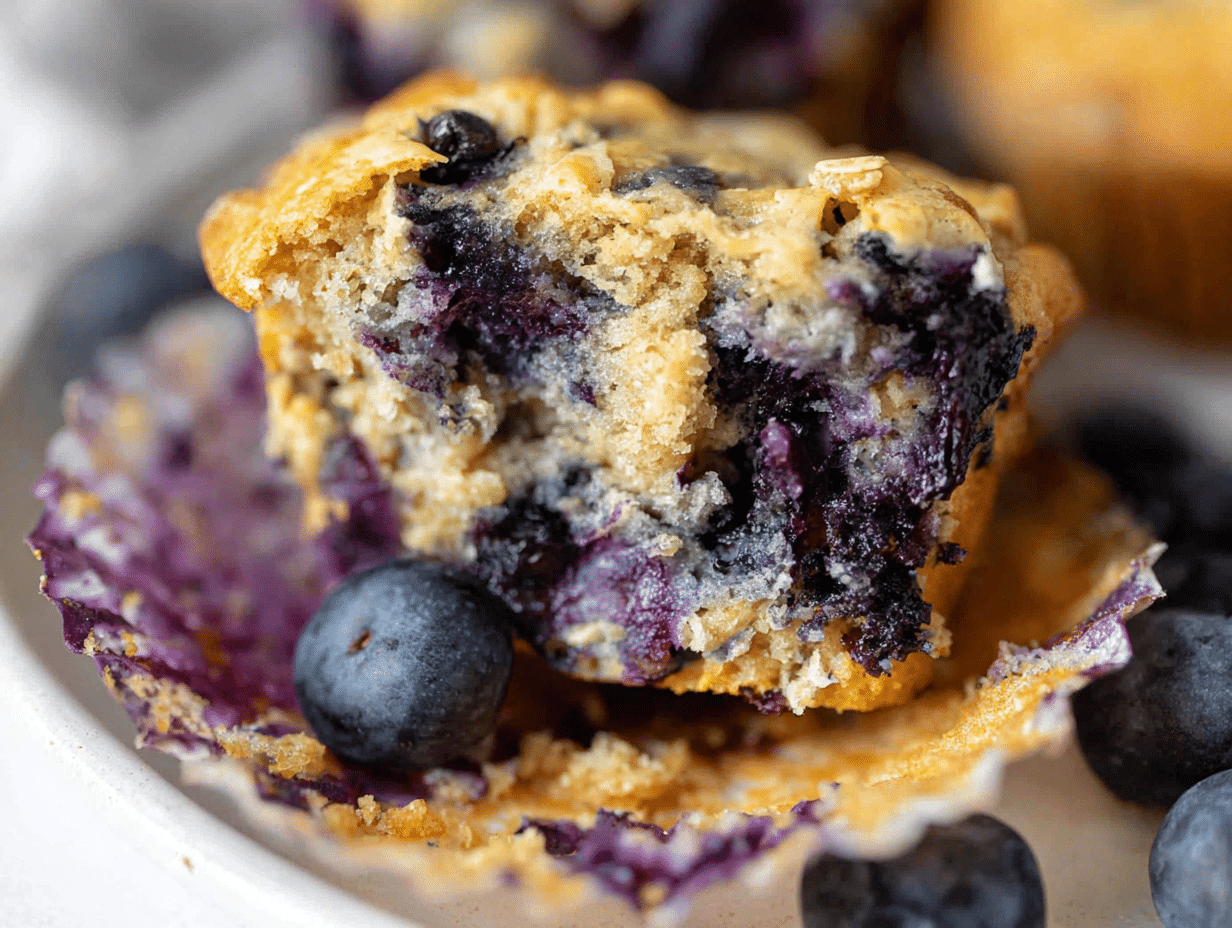 Hearty Blueberry Protein Muffins
