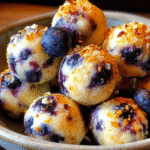 Lemon Blueberry Cottage Cheese Protein Bites