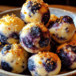 Lemon Blueberry Cottage Cheese Protein Bites
