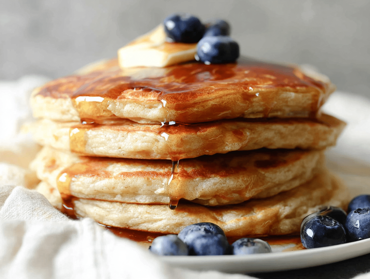 Lemon Blueberry Ricotta Pancakes