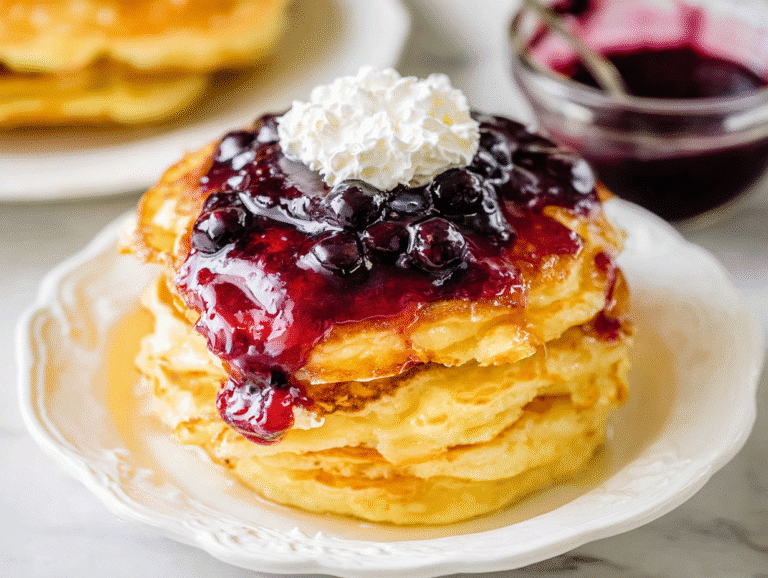 Moist and Fluffy Ricotta Pancakes