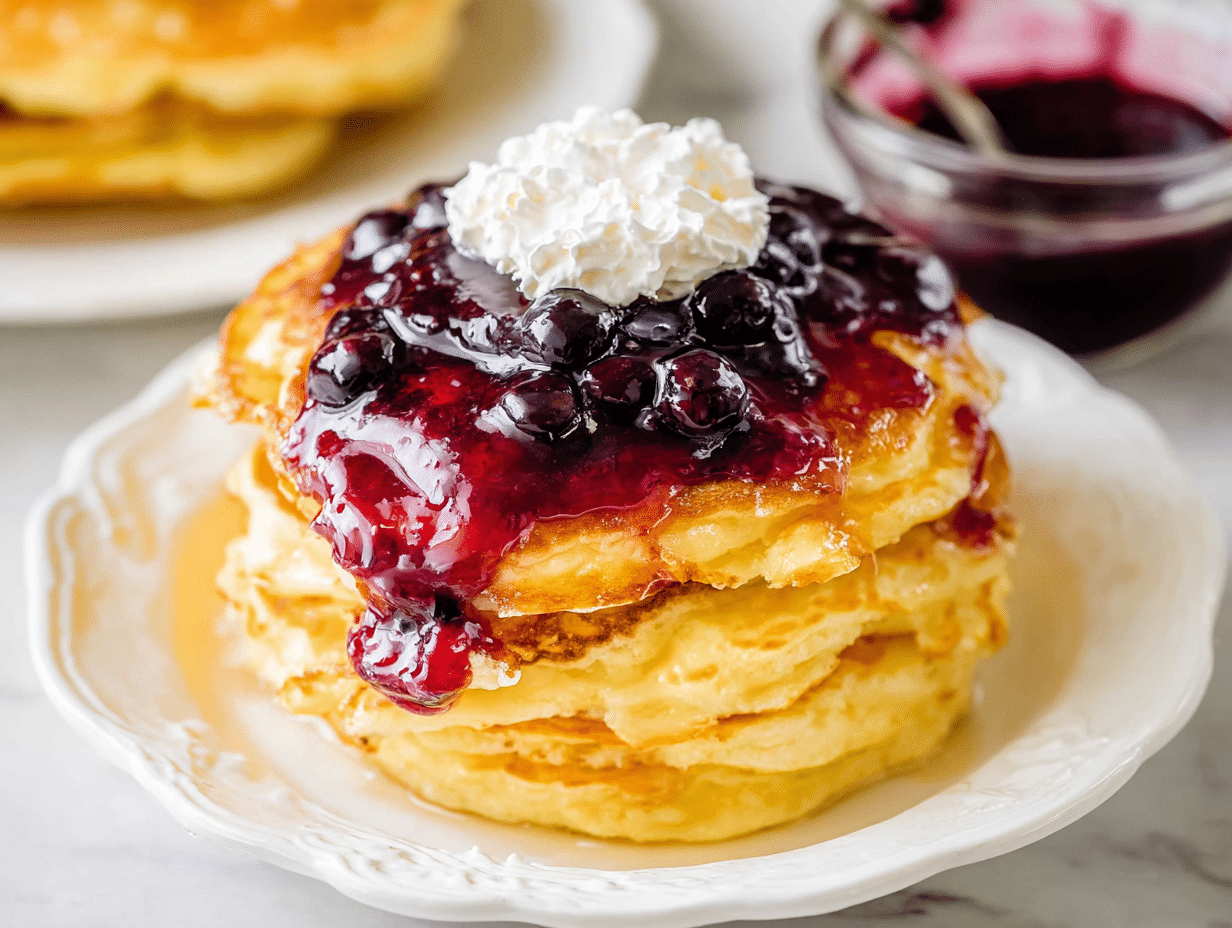Moist and Fluffy Ricotta Pancakes