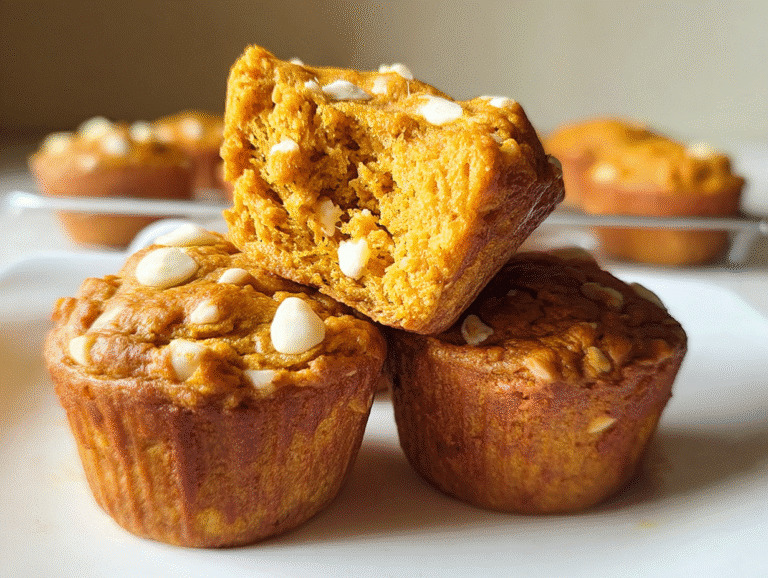 Pumpkin Cottage Cheese Muffins