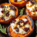 Roasted Sweet Potato Rounds with Honey & Feta