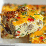 Sausage Hash Brown Breakfast Casserole