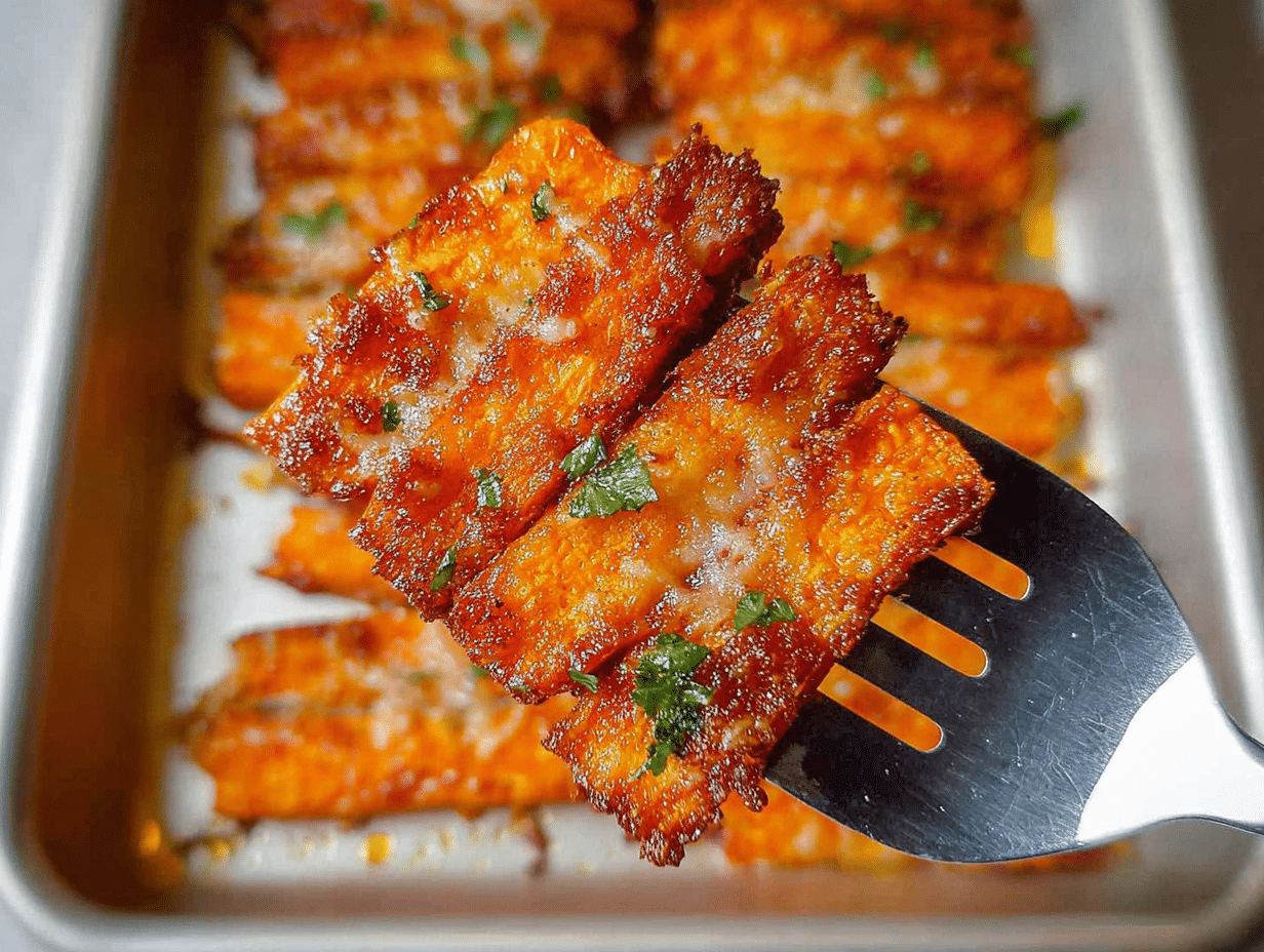 Smashed Garlic Parmesan Carrots