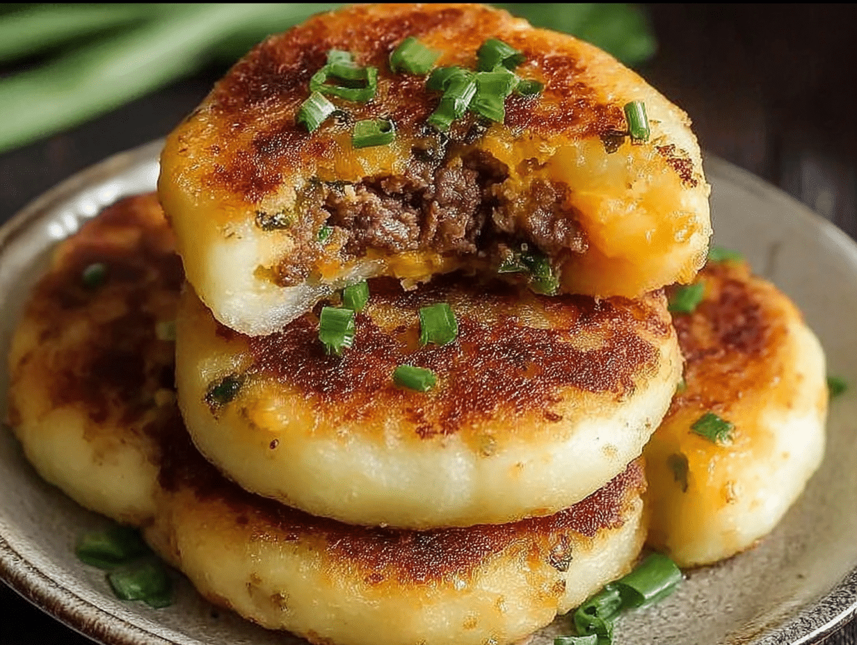 Stuffed Potato Cakes