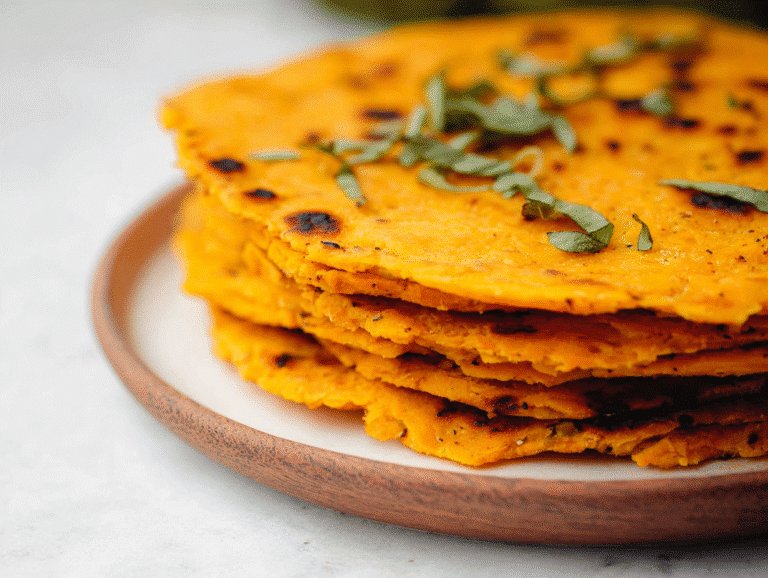 Two Ingredient Sweet Potato Tortillas