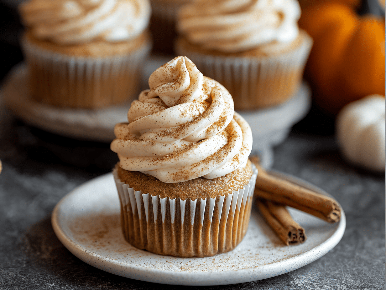 Vanilla Chai Pumpkin Latte Cupcakes