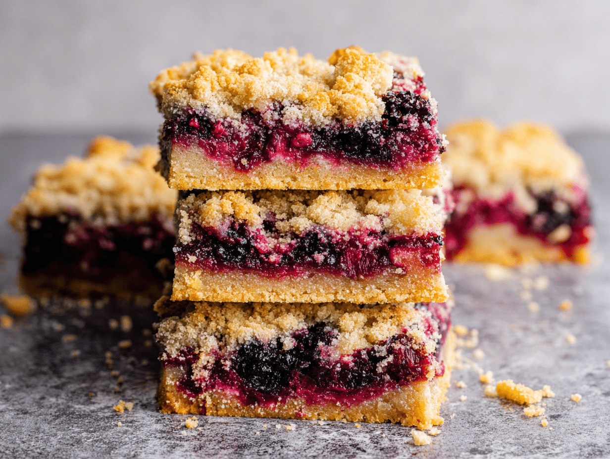 Vegan Berry Crumble Bars