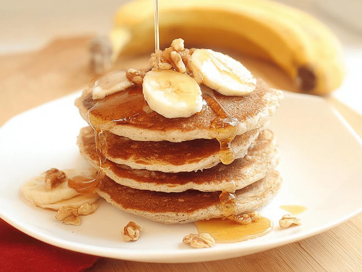 banana oatmeal pancakes
