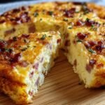 Bacon and Cheese Crustless Quiche (Easy & Delicious)