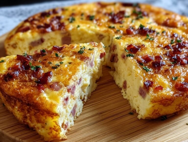 Bacon and Cheese Crustless Quiche (Easy & Delicious)
