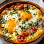 Baked Feta Eggs
